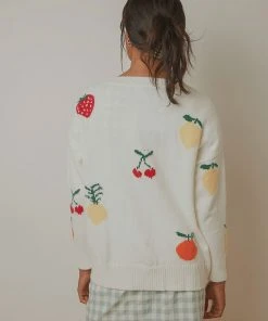 Peppermayo New & Most Loved Same Things Knit Jumper - White Fruits