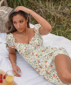 Peppermayo New Dresses Vue Midi Dress - White