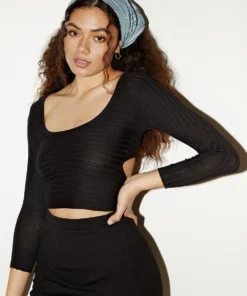 Peppermayo Week Away Knit Top - Black New Tops
