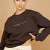Nude Lucy Slogan Sweat - Black