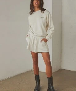 Thrills Ops Organic Cotton Crew - Heritage White New & Most Loved 9 Thrills Ops Organic Cotton Crew - Heritage White New & Most Loved