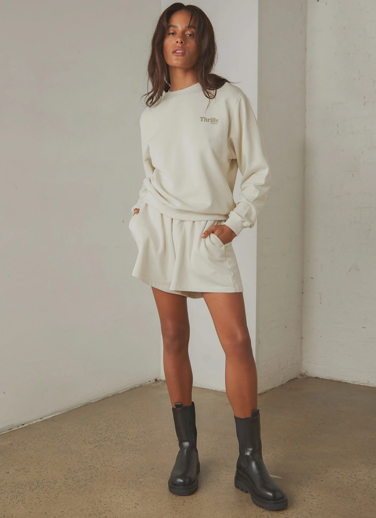 Thrills Ops Organic Cotton Crew - Heritage White New & Most Loved 5 Thrills Ops Organic Cotton Crew - Heritage White New & Most Loved