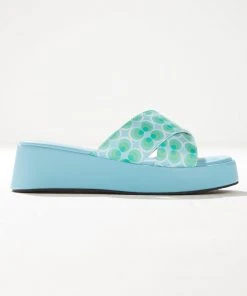 Cult Avenue Fonda Cross Over Mule - Seafoam