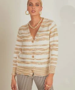 Peppermayo Sweet Escape Knit Cardigan - Beige New & Most Loved