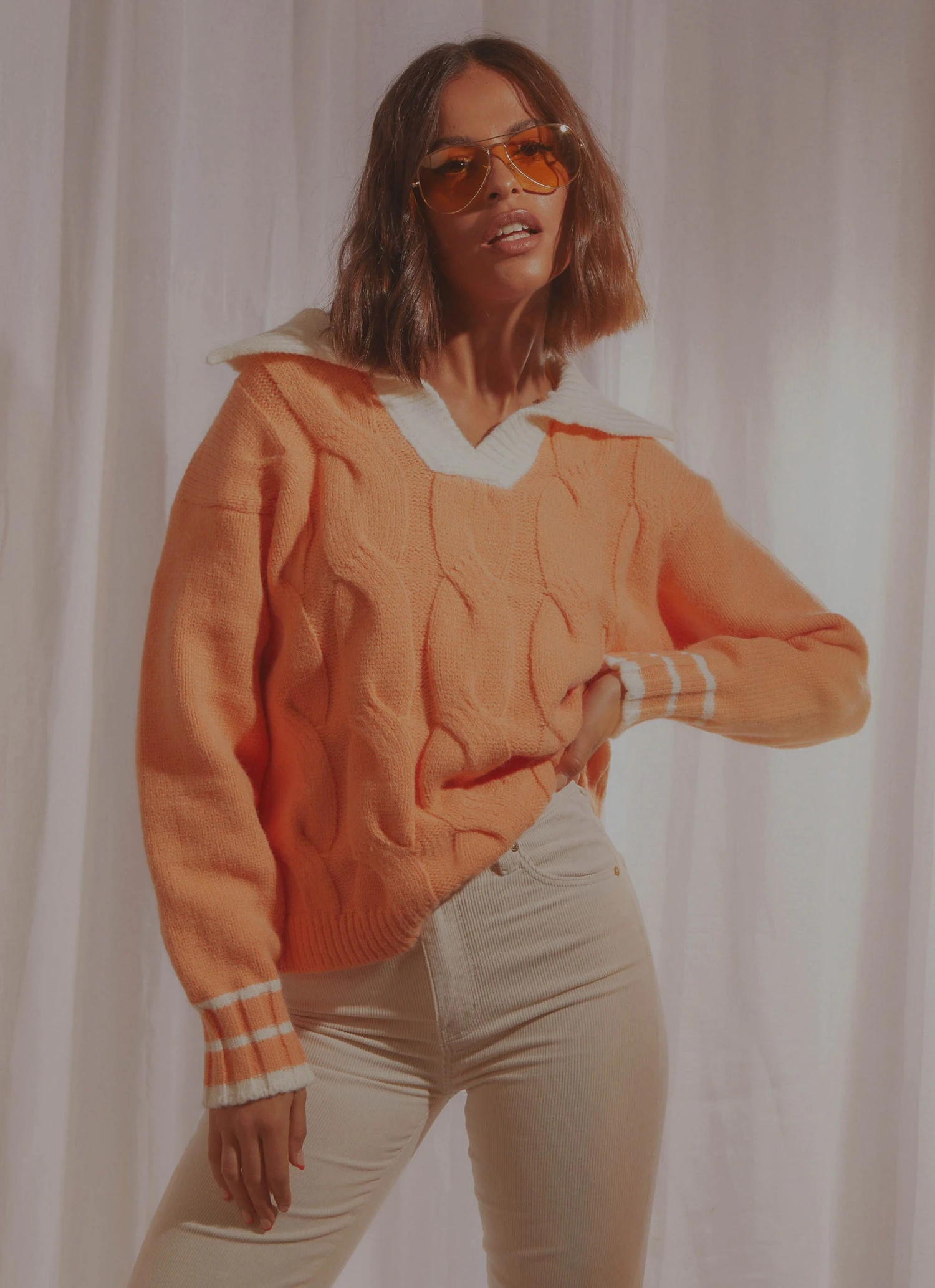 Peppermayo Country House Knit Sweater - Orange 3 Peppermayo Country House Knit Sweater - Orange