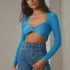 Peppermayo Superlove Crop Top - Blue 1 Peppermayo Superlove Crop Top - Blue