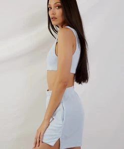 Peppermayo Exclusive New & Most Loved Cote Dazur Terry Crop - Blue