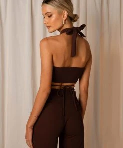 Peppermayo Exclusive On The Run Crop - Choc Brown 11 Peppermayo Exclusive On The Run Crop - Choc Brown