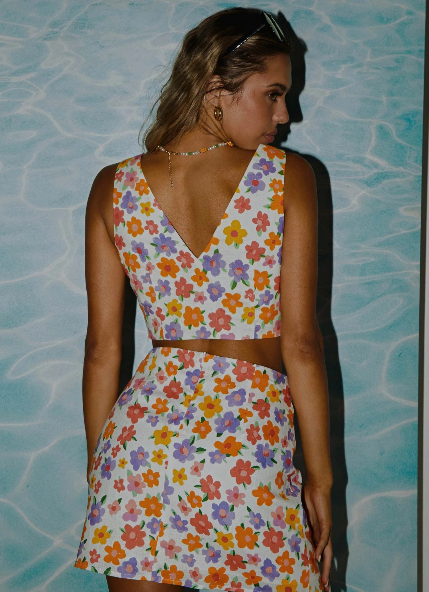 Peppermayo Exclusive New & Most Loved Watching Sunsets Linen Crop - Blooming 7 Peppermayo Exclusive New & Most Loved Watching Sunsets Linen Crop - Blooming