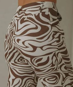 Peppermayo New & Most Loved Serena Pants - Brown Print 10 Peppermayo New & Most Loved Serena Pants - Brown Print