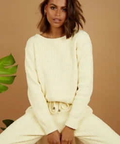 Peppermayo Pacifica Knit Jumper - Lemon Pastel