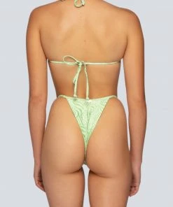LaHana Swim Paten Bottom - Green Zebra New & Most Loved 15 LaHana Swim Paten Bottom - Green Zebra New & Most Loved
