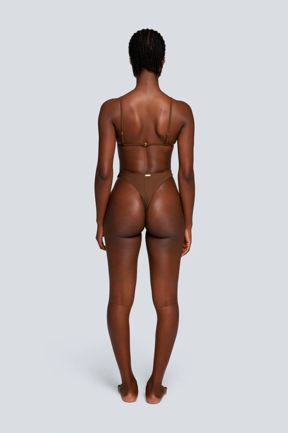 LaHana Swim Piper Bottom - Ribbed Brown 8 LaHana Swim Piper Bottom - Ribbed Brown