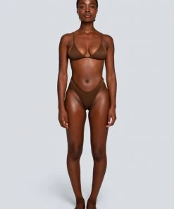 LaHana Swim Piper Bottom - Ribbed Brown 12 LaHana Swim Piper Bottom - Ribbed Brown