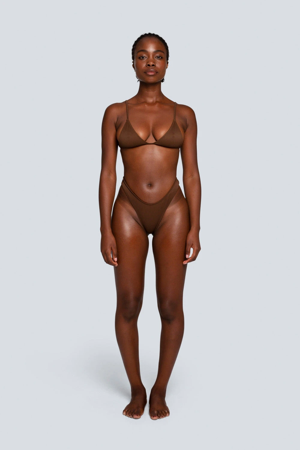 LaHana Swim Piper Bottom - Ribbed Brown 7 LaHana Swim Piper Bottom - Ribbed Brown