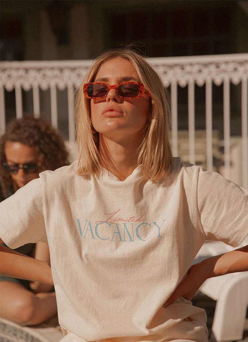 Vacancy Supply New & Most Loved Late Checkout Tee - Butter 3 Vacancy Supply New & Most Loved Late Checkout Tee - Butter