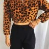 Peppermayo New & Most Loved Sundaze Crop Jumper - Leopard 2 Peppermayo New & Most Loved Sundaze Crop Jumper - Leopard