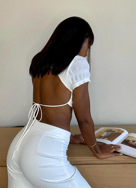 Peppermayo Exclusive Us Girls Crop Top - White New & Most Loved 3 Peppermayo Exclusive Us Girls Crop Top - White New & Most Loved