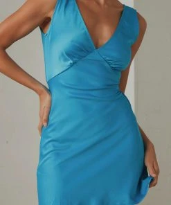 Peppermayo Exclusive Audrey Vintage Slip Dress - Azure New & Most Loved