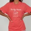 Rolla's New & Most Loved Big Prawn Tomboy Tee - Red 2 Rolla's New & Most Loved Big Prawn Tomboy Tee - Red